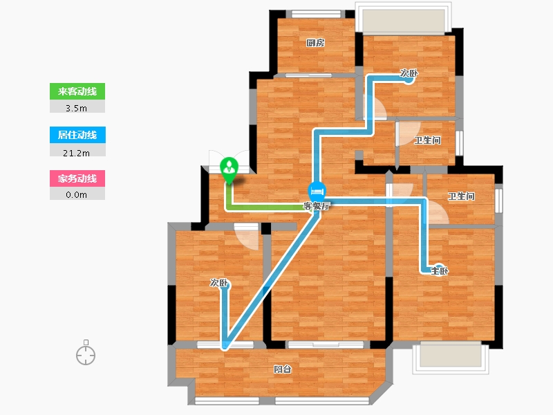 安徽省-阜阳市-玖悦府-91.50-户型库-动静线