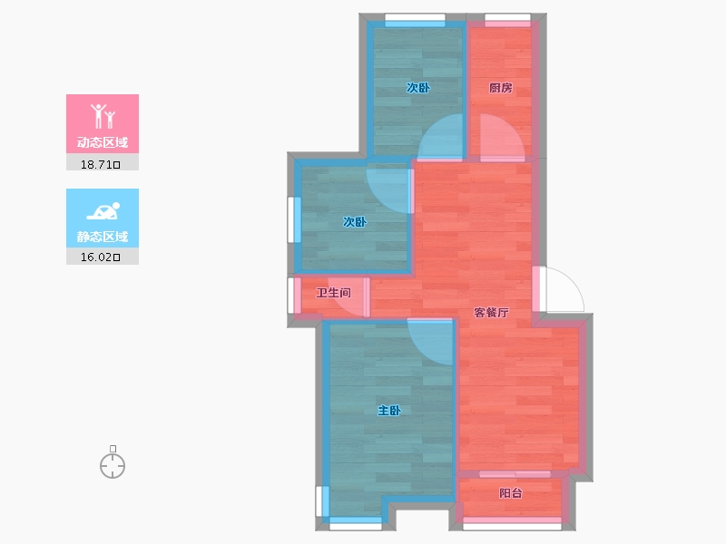 河南省-南阳市-绿都如意湾-30.23-户型库-动静分区