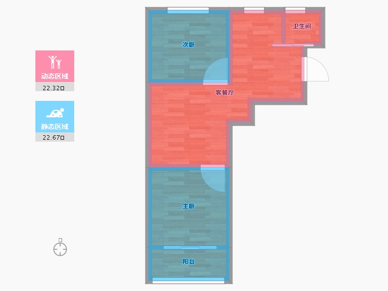 上海-上海市-新村路285弄-39.19-户型库-动静分区