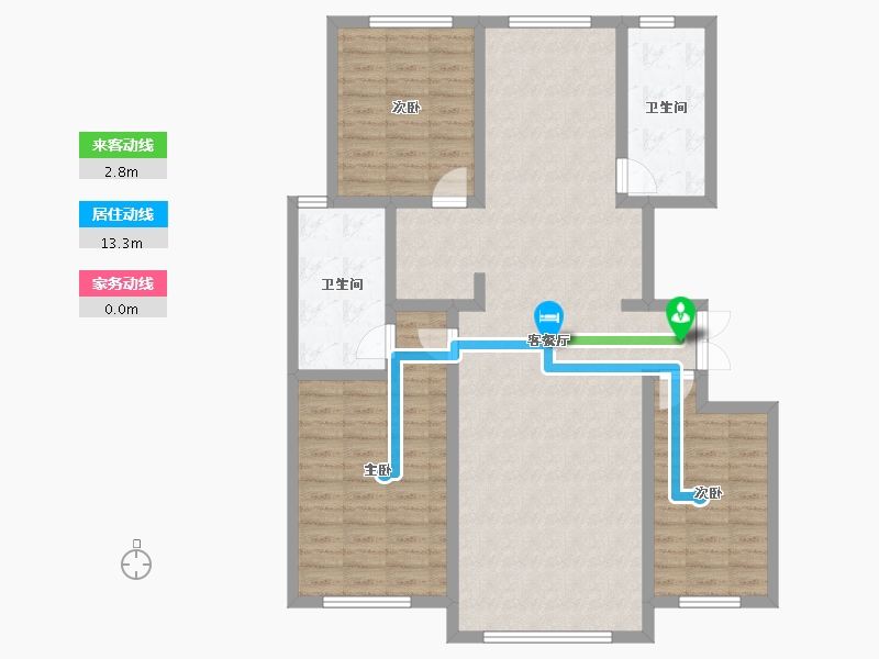 内蒙古自治区-赤峰市-克旗北广场-112.14-户型库-动静线