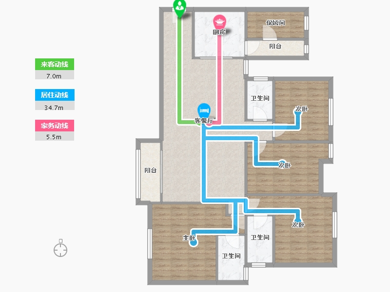 江西省-南昌市-南昌恒大绿洲-127.09-户型库-动静线