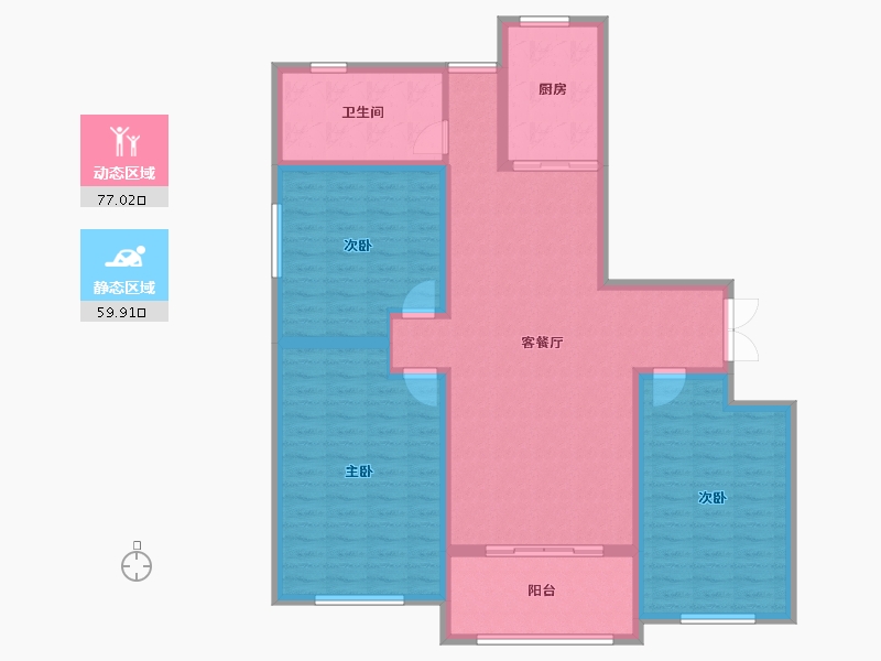 山东省-临沂市-南湖尚城-124.00-户型库-动静分区