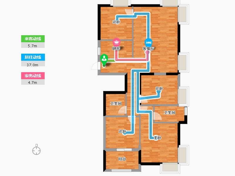 福建省-三明市-城投广场-102.00-户型库-动静线