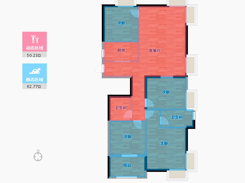 福建省-三明市-城投广场-102.00-户型库-动静分区