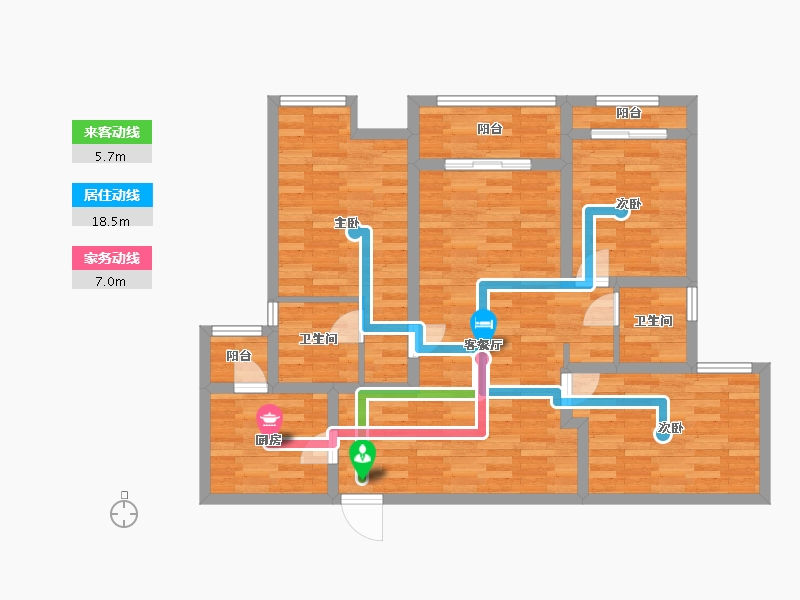 河南省-驻马店市-建业・十八城五期-91.14-户型库-动静线