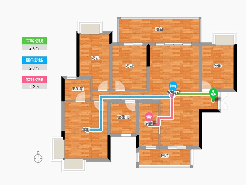 广西壮族自治区-南宁市-新希望锦官城-112.52-户型库-动静线