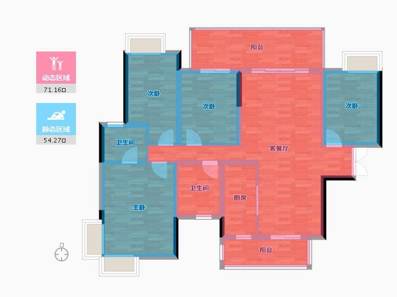 广西壮族自治区-南宁市-新希望锦官城-112.52-户型库-动静分区