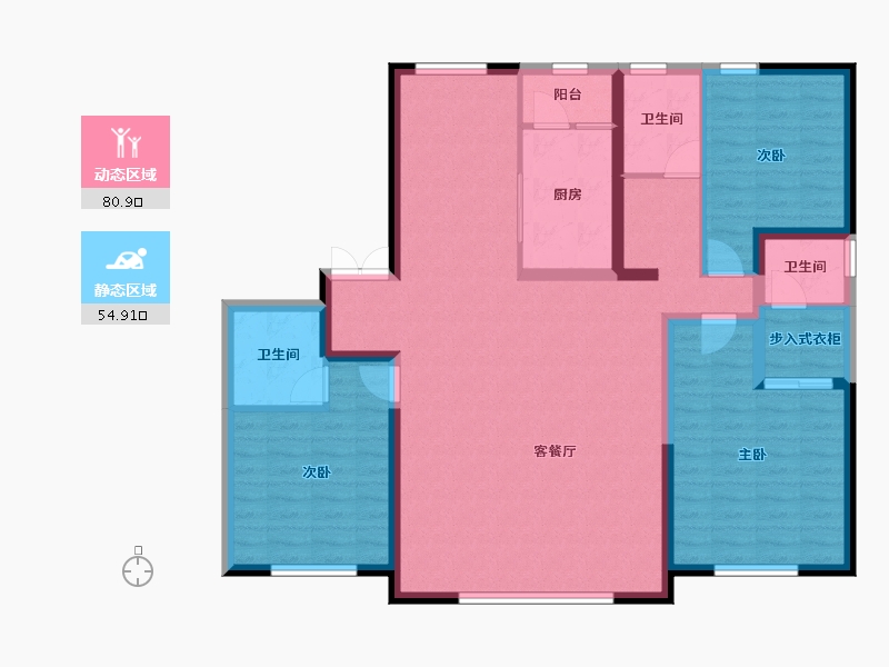 山西省-大同市-雍锦台瀛家-122.45-户型库-动静分区