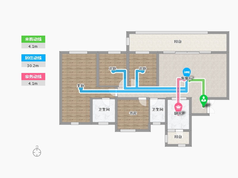 四川省-成都市-中南樾府-125.31-户型库-动静线