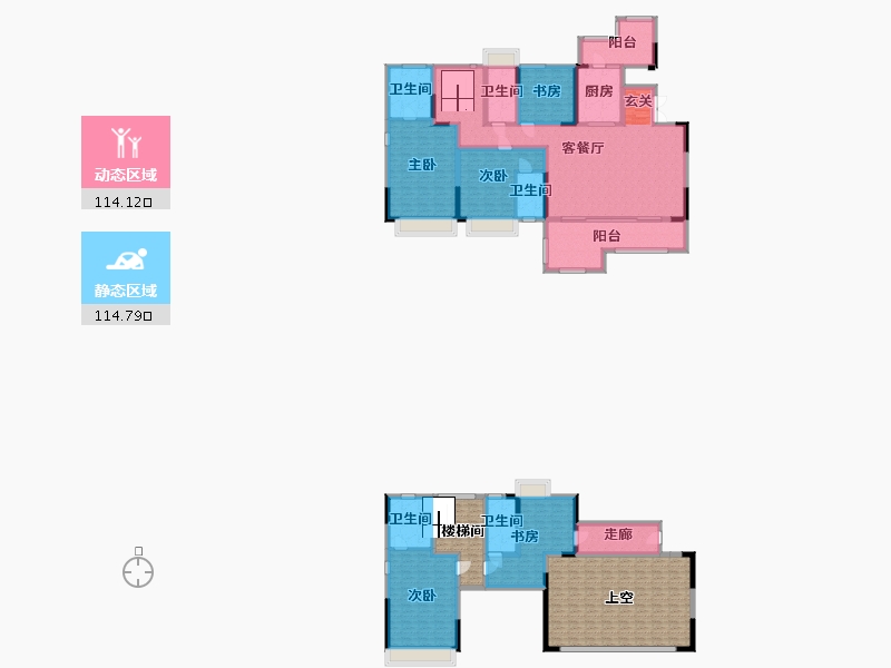 四川省-成都市-梵悦里-257.58-户型库-动静分区