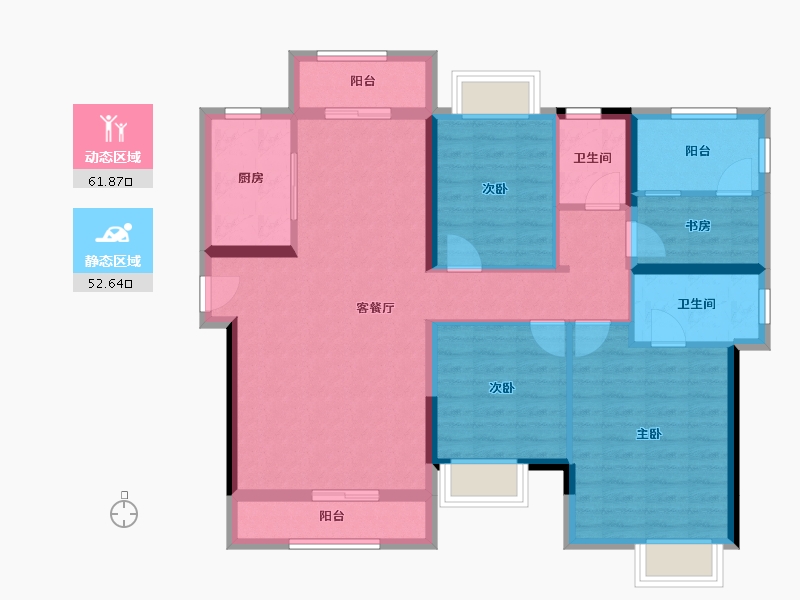 广东省-梅州市-大埔奥园广场-102.17-户型库-动静分区