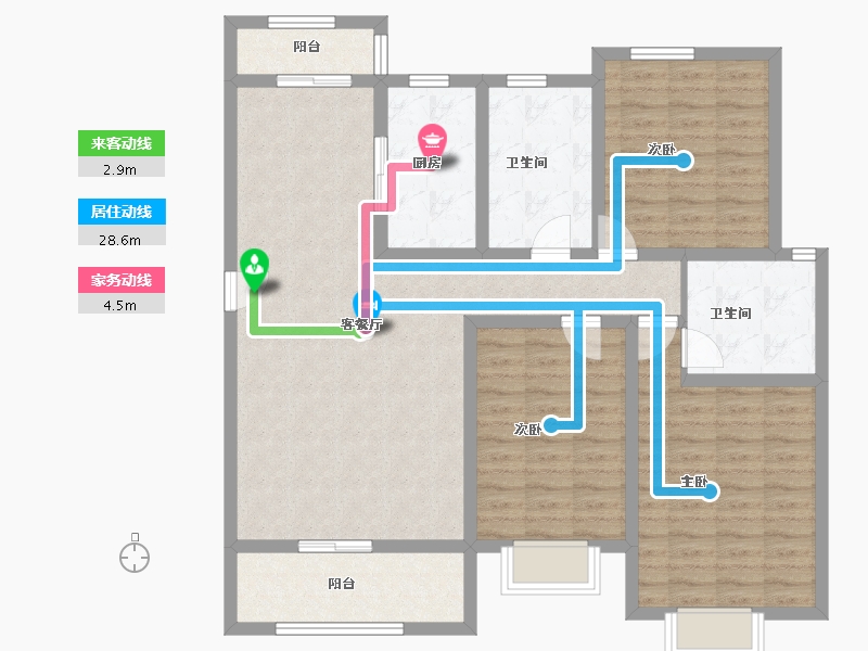 甘肃省-兰州市-综保名苑-112.38-户型库-动静线