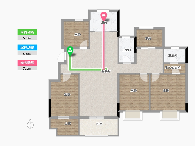 安徽省-滁州市-祥生府-125.00-户型库-动静线