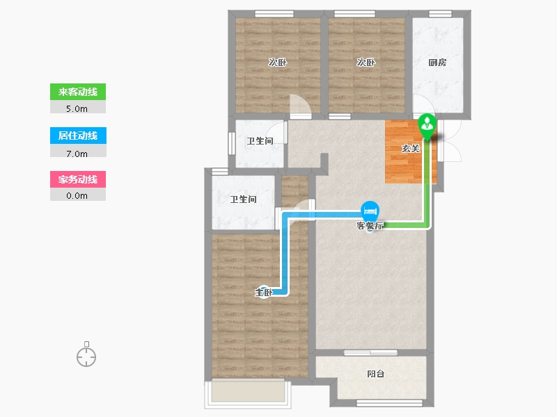 河南省-洛阳市-建业滨河珑府-94.53-户型库-动静线