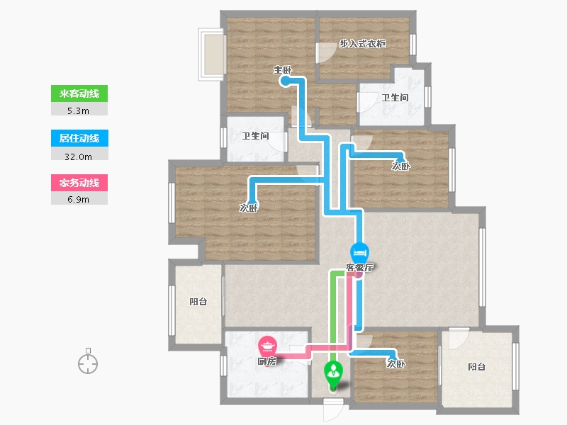 广东省-珠海市-华发新城-137.75-户型库-动静线