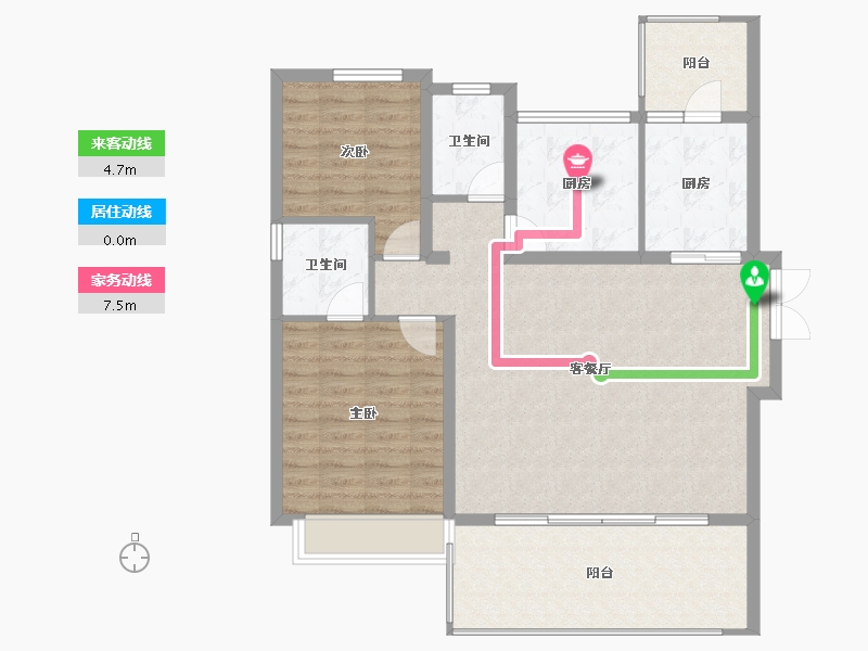 贵州省-遵义市-西派府-103.77-户型库-动静线