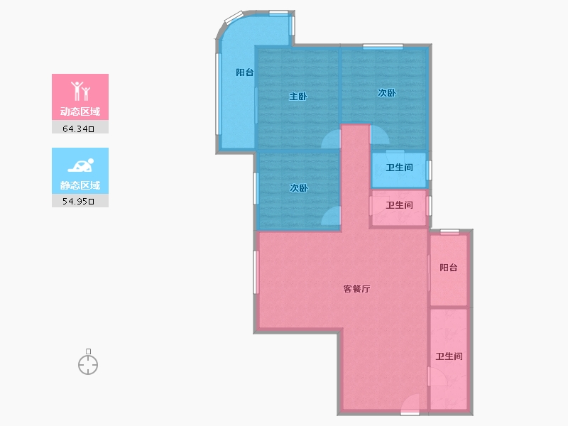 福建省-厦门市-永同昌大厦-109.36-户型库-动静分区