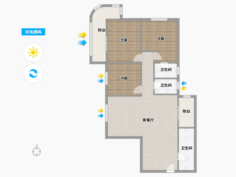 福建省-厦门市-永同昌大厦-109.36-户型库-采光通风