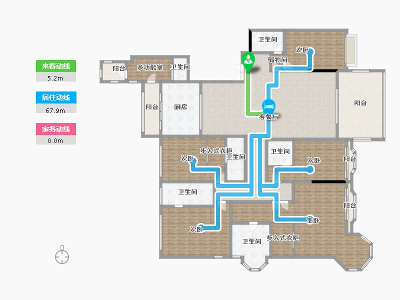 山东省-青岛市-青岛星河湾-331.62-户型库-动静线