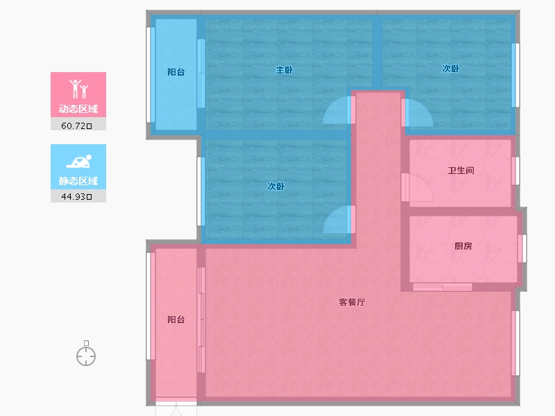 河南省-三门峡市-海洋金盾园-94.21-户型库-动静分区