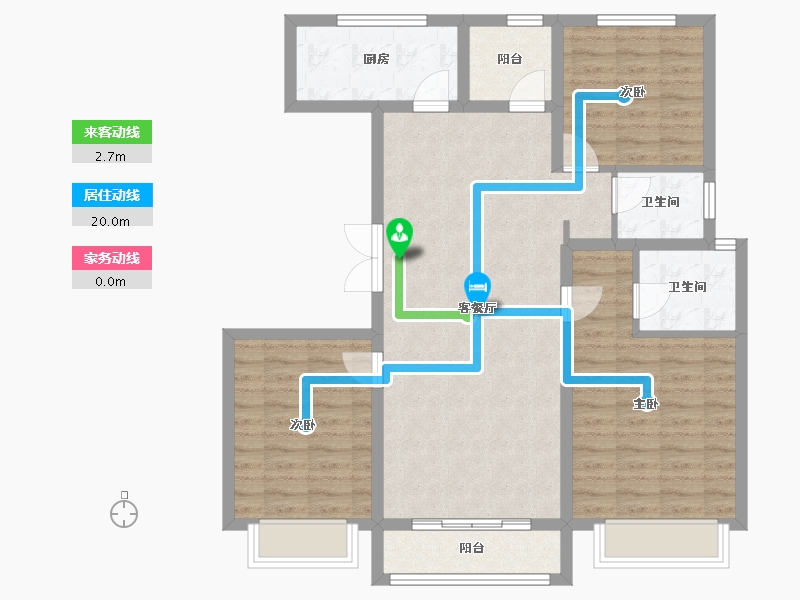 安徽省-安庆市-林语棠三期-96.53-户型库-动静线