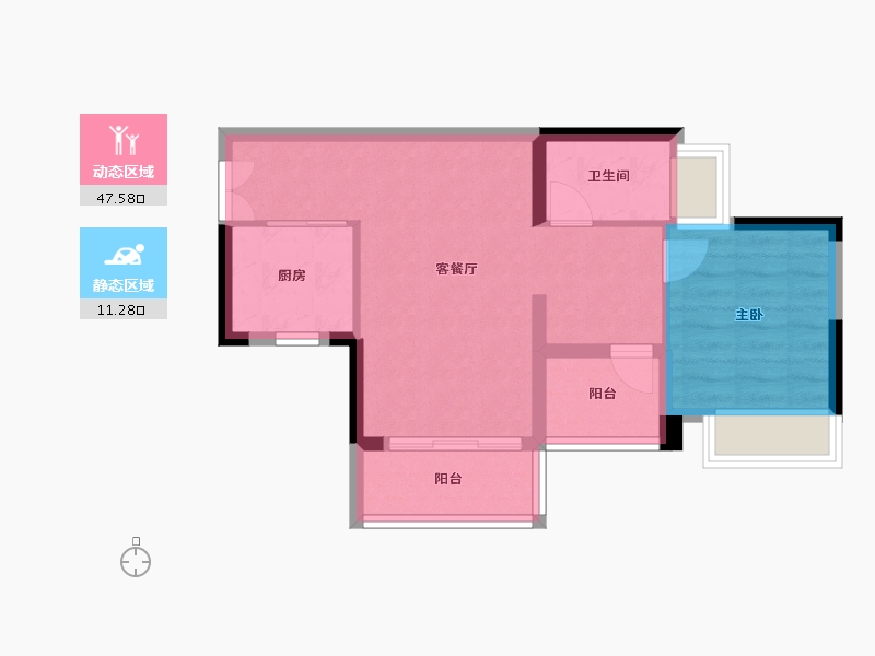 广东省-广州市-丰盛101-52.29-户型库-动静分区