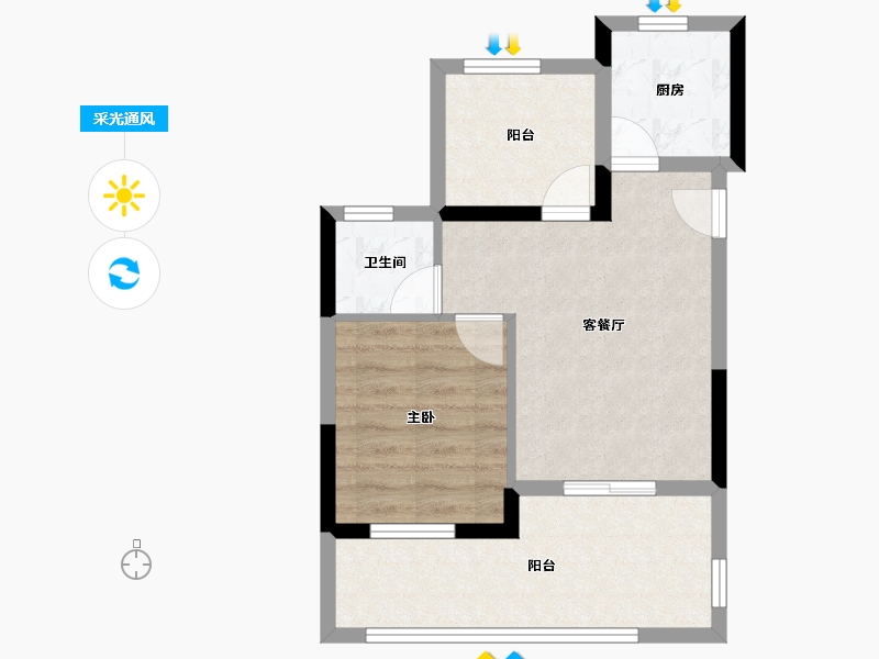 湖北省-武汉市-野山关-50.34-户型库-采光通风