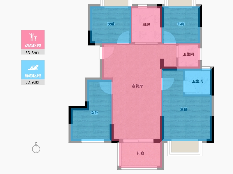 福建省-福州市-福鼎碧桂园-60.00-户型库-动静分区