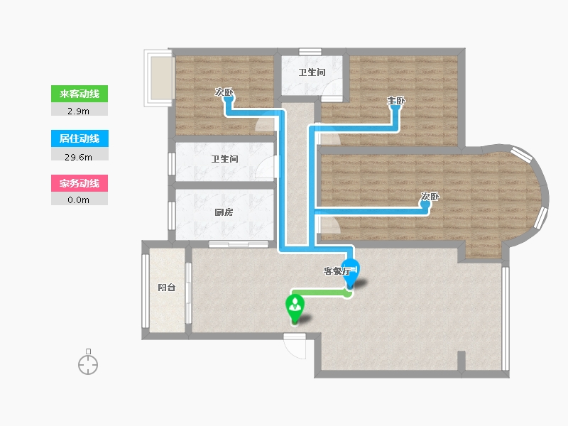 湖南省-怀化市-京源水秀-112.88-户型库-动静线