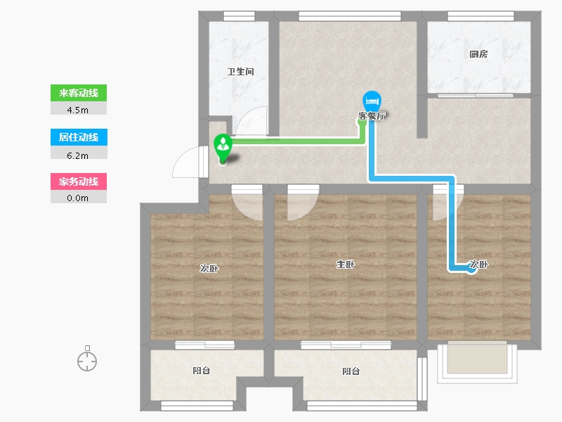 山东省-青岛市-港城文苑-73.20-户型库-动静线