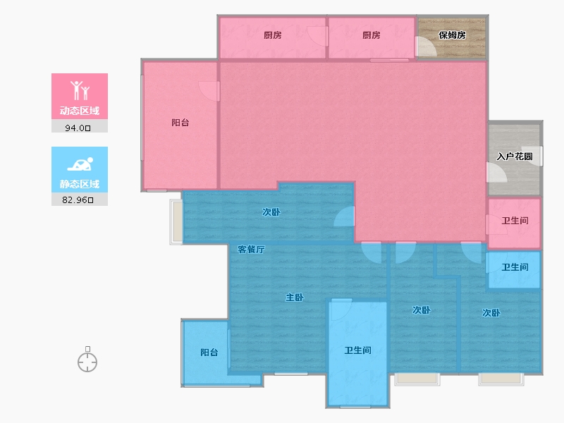 广东省-广州市-金众西关海-177.04-户型库-动静分区