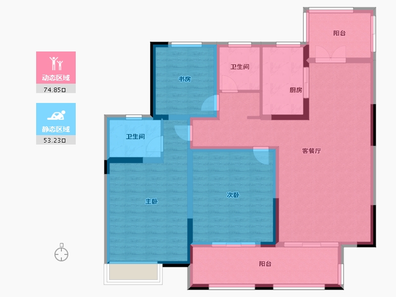 江苏省-盐城市-红堡庄园-115.00-户型库-动静分区