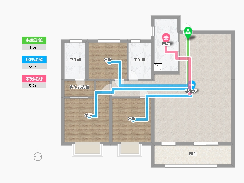 湖北省-武汉市-滨江城-99.00-户型库-动静线