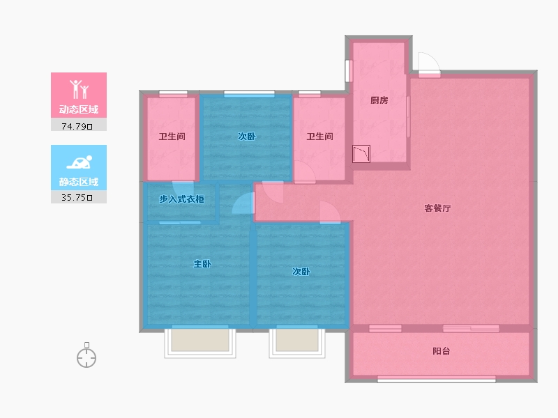 湖北省-武汉市-滨江城-99.00-户型库-动静分区