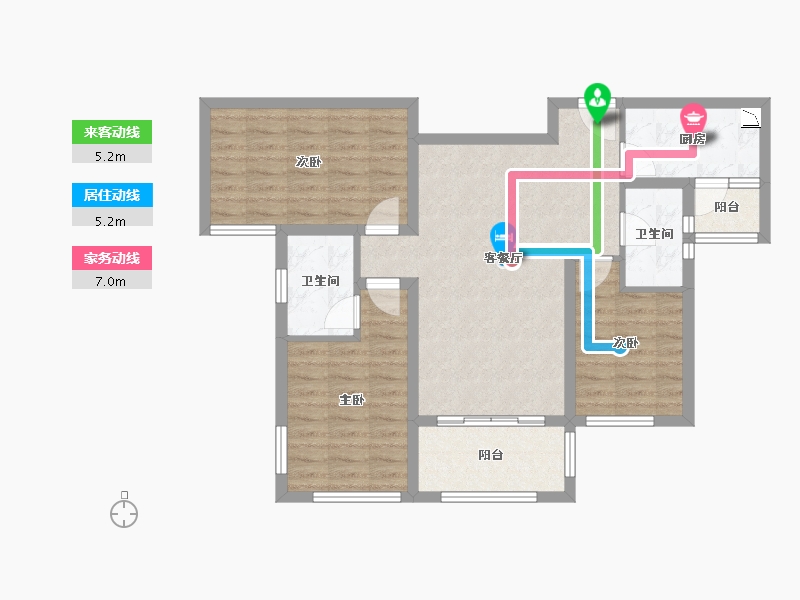 四川省-成都市-璟歆府-81.82-户型库-动静线