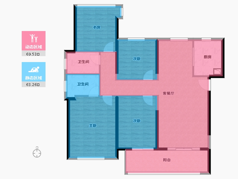 福建省-泉州市-世茂璀璨新城-120.00-户型库-动静分区