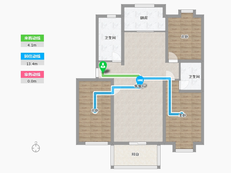 河北省-石家庄市-花样年华小区-109.99-户型库-动静线