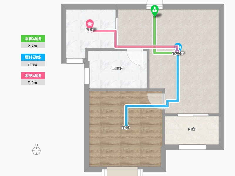 上海-上海市-新高苑-46.60-户型库-动静线