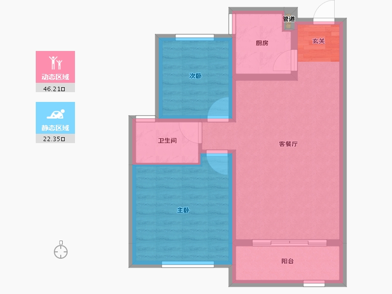 甘肃省-兰州市-绿地智慧-61.09-户型库-动静分区