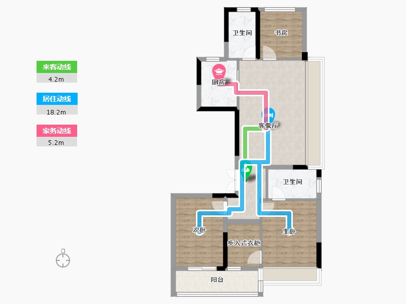 浙江省-杭州市-越秀招商天悦江湾-86.68-户型库-动静线