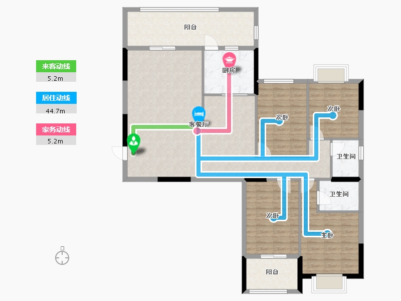 广东省-湛江市-香江新城-133.27-户型库-动静线