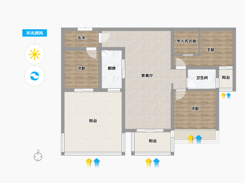 四川省-达州市-乐基国际社区-102.02-户型库-采光通风