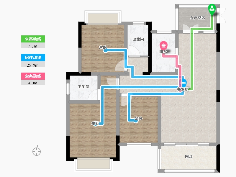 江西省-宜春市-高安市华硕公园里-101.28-户型库-动静线