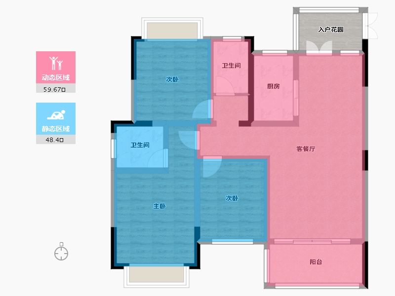 江西省-宜春市-高安市华硕公园里-101.28-户型库-动静分区