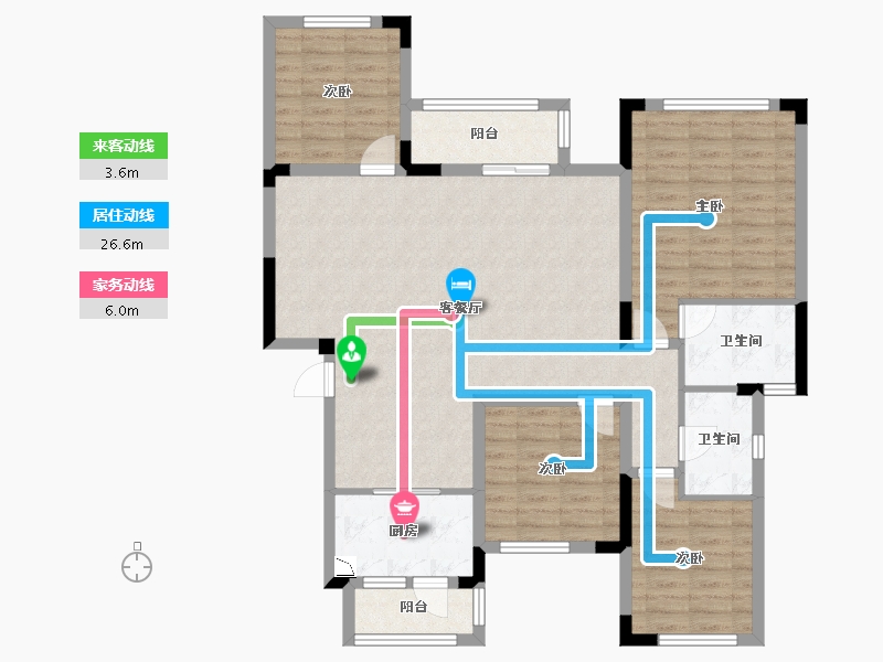 四川省-自贡市-御景湾-110.39-户型库-动静线