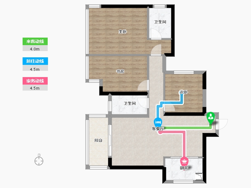 广西壮族自治区-南宁市-奥园永和府-81.04-户型库-动静线