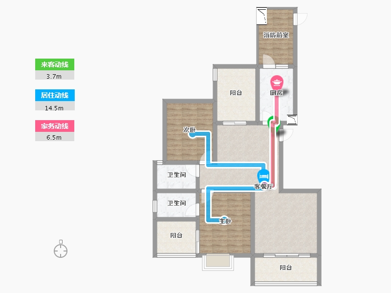 江西省-宜春市-上高大公馆-101.40-户型库-动静线