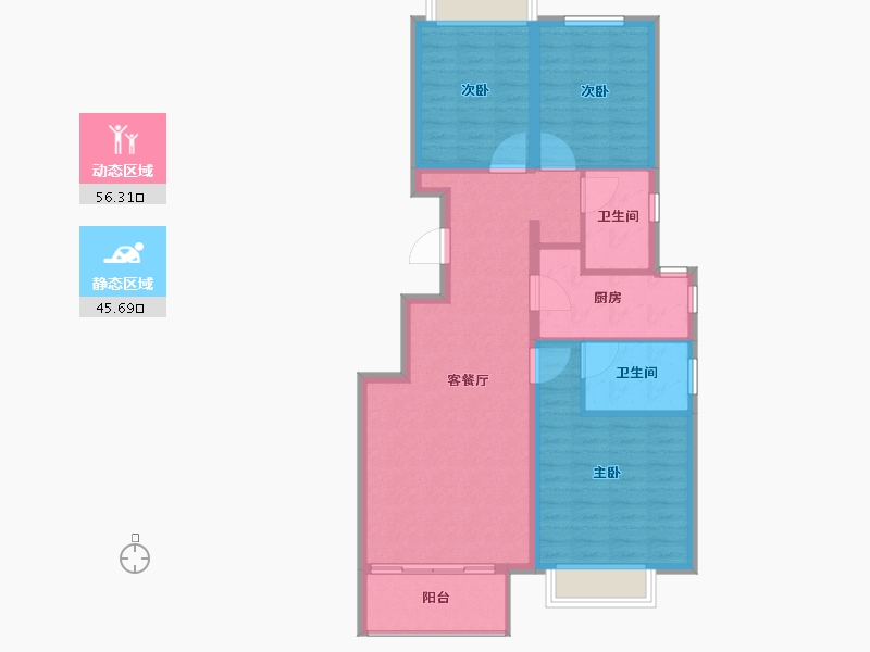 河北省-承德市-国富嘉园-92.00-户型库-动静分区