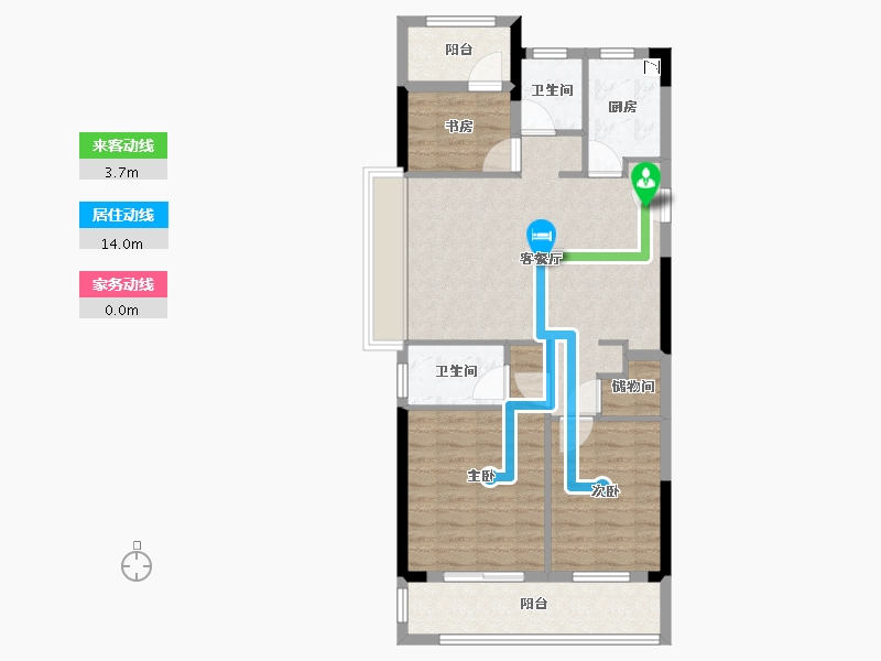 浙江省-温州市-德信东望里-84.80-户型库-动静线