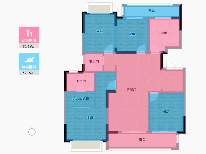 四川省-成都市-弘阳都江府-106.44-户型库-动静分区